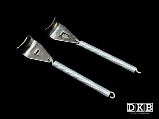 Battery Cover Clamps and Springs, Beetle, Split, up to 1952